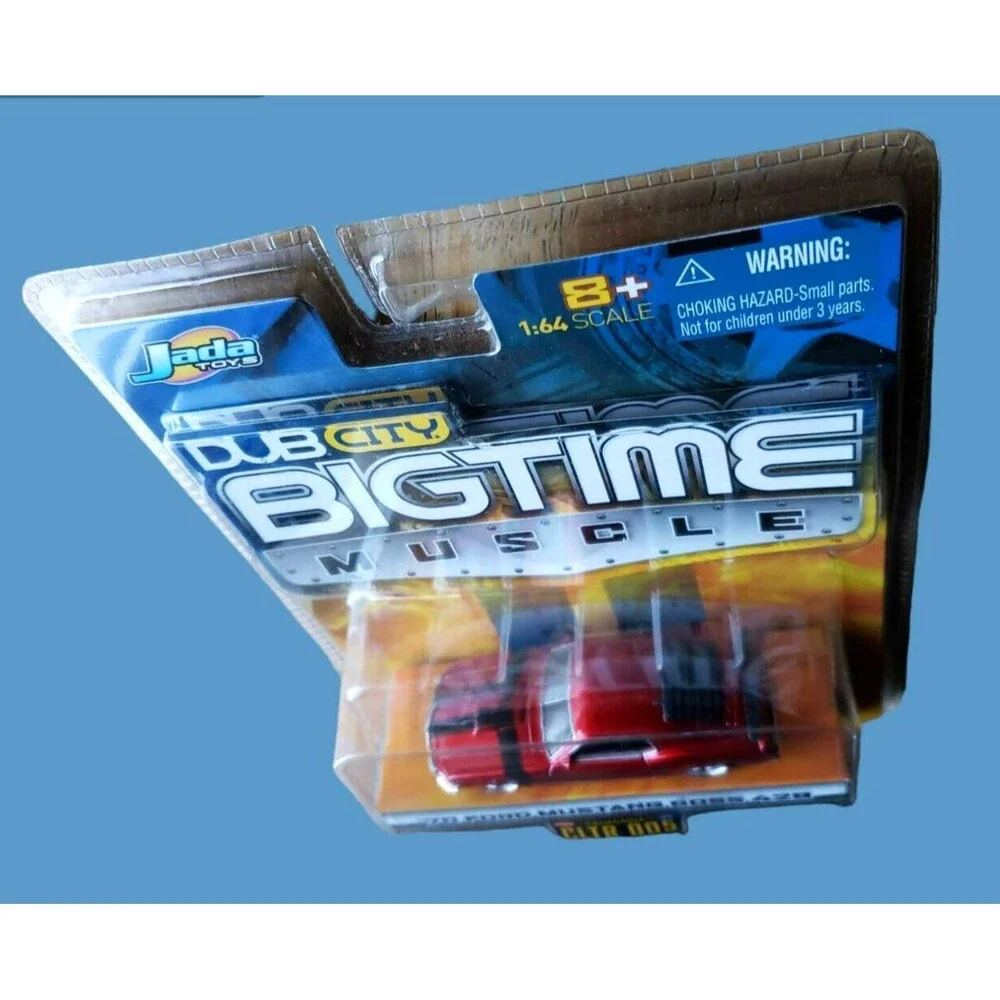 2004 Jada Toys '70 FORD MUSTANG BOSS 429 RED DUB CITY BigTime Muscle Car 1:64